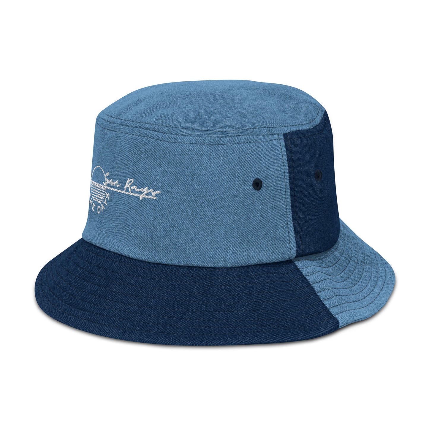 Sun Rays Lake Days Denim Bucket Hat